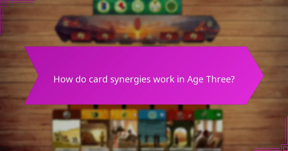 How is final scoring calculated in Age Three?