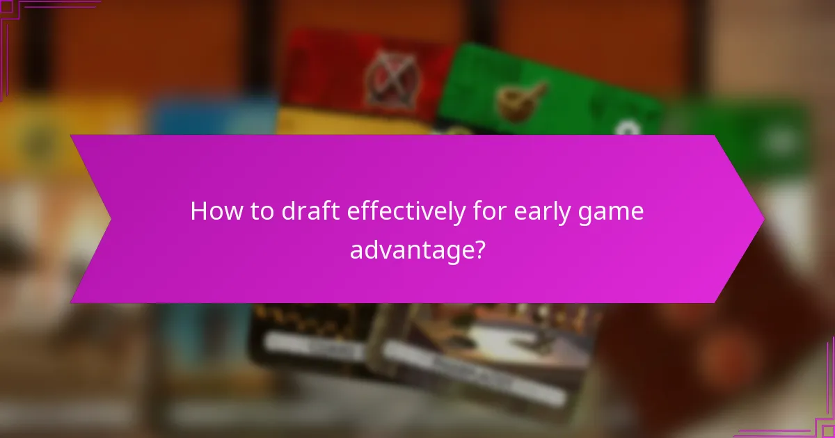 Which factors influence early game decision-making?