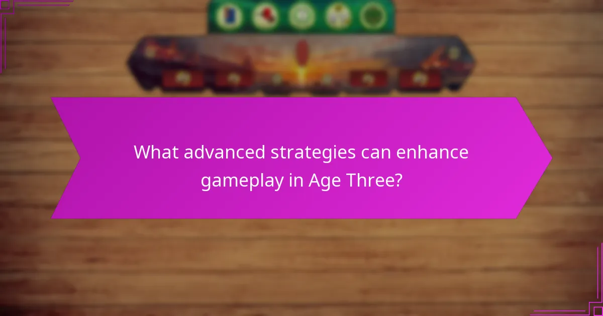 How do card synergies work in Age Three?