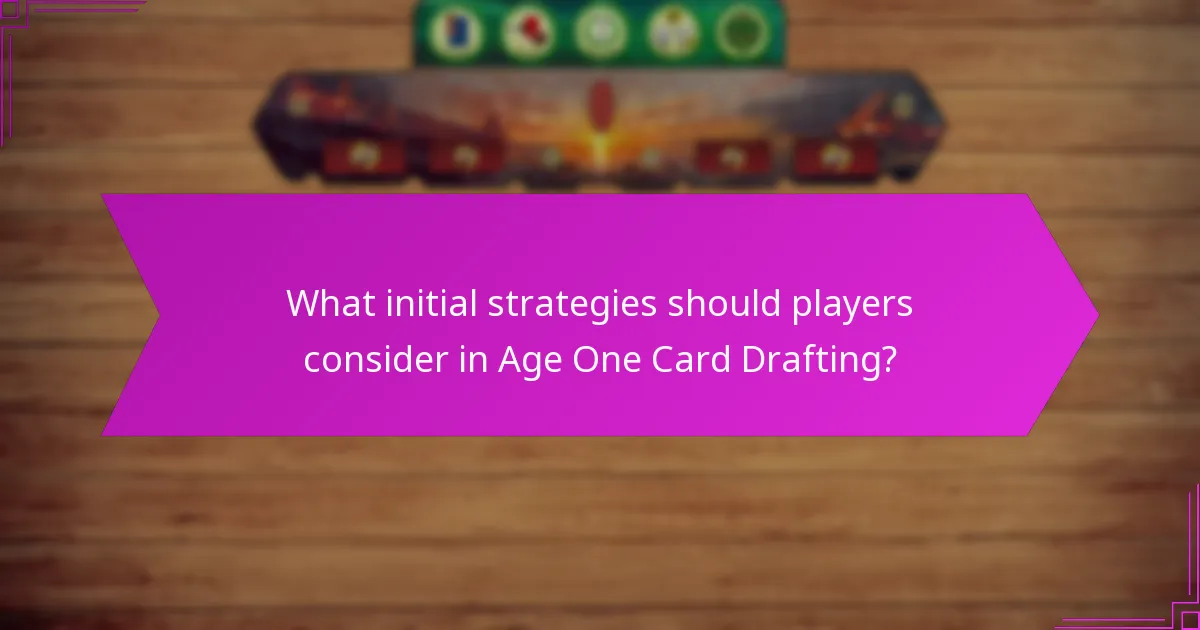 How does player interaction influence Age One Card Drafting?